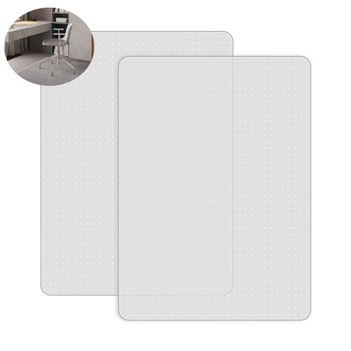 BesWin 2-Pack Clear Carpet Mats