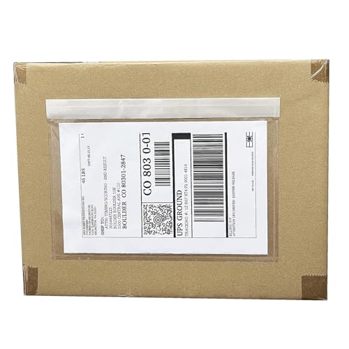 (1200 Pack) BEUYI Clear 9.5'' x 6.7'' Packing List Envelopes, Adhesive Shipping Label Pouches/Sleeves, Easily Fits Half of Letter-Size Paper