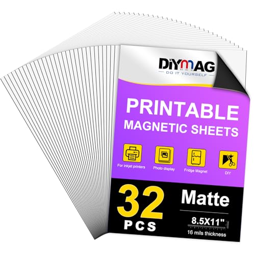 DIYMAG Printable Magnetic Sheets 8.5x11