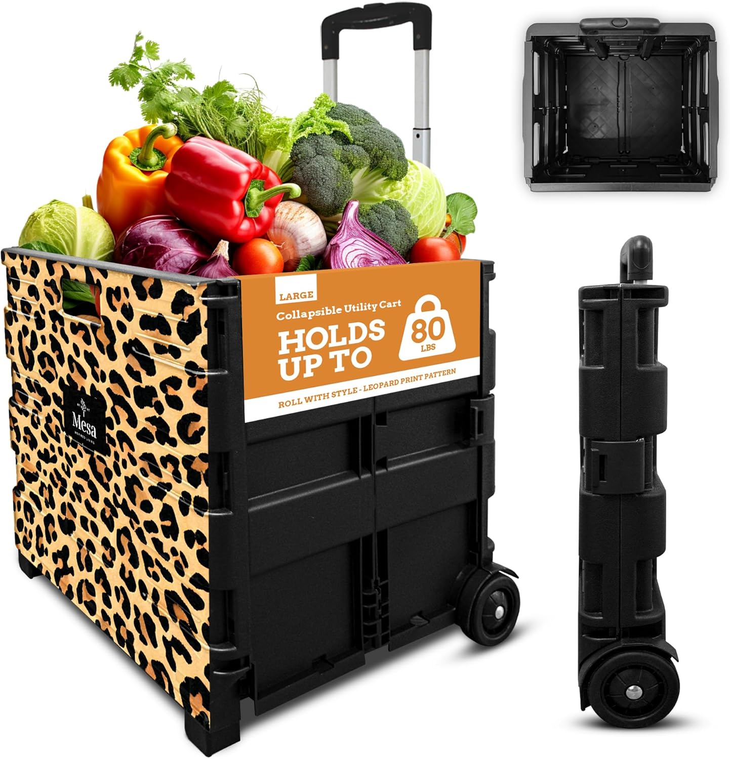Inspired Living Pack-N-Roll (Large, Leopard)