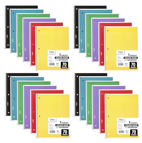 Mead Spiral Notebooks (24 Pack)