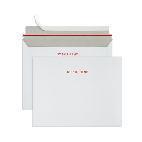 Blue Summit 50 Pack Photo Mailer 11x14 Cardboard Envelopes, Do Not Bend Rigid Mailers, Cardboard Envelopes for cards, For Paper Document, Photos, Pictures, and Magazine