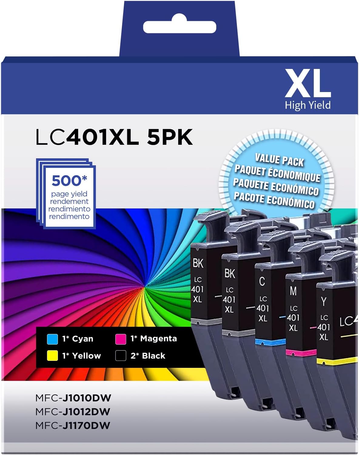 DAM aila LC401XL 5-Pack