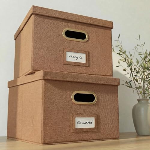 ZICOTO Decorative File Organizer Box Set