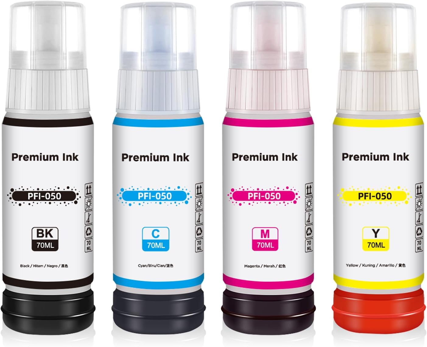 PFI050 Pigment Ink Tank Set (4-Pack)