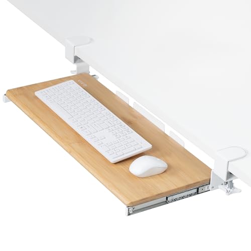 VIVO Bamboo Under-Desk Tray