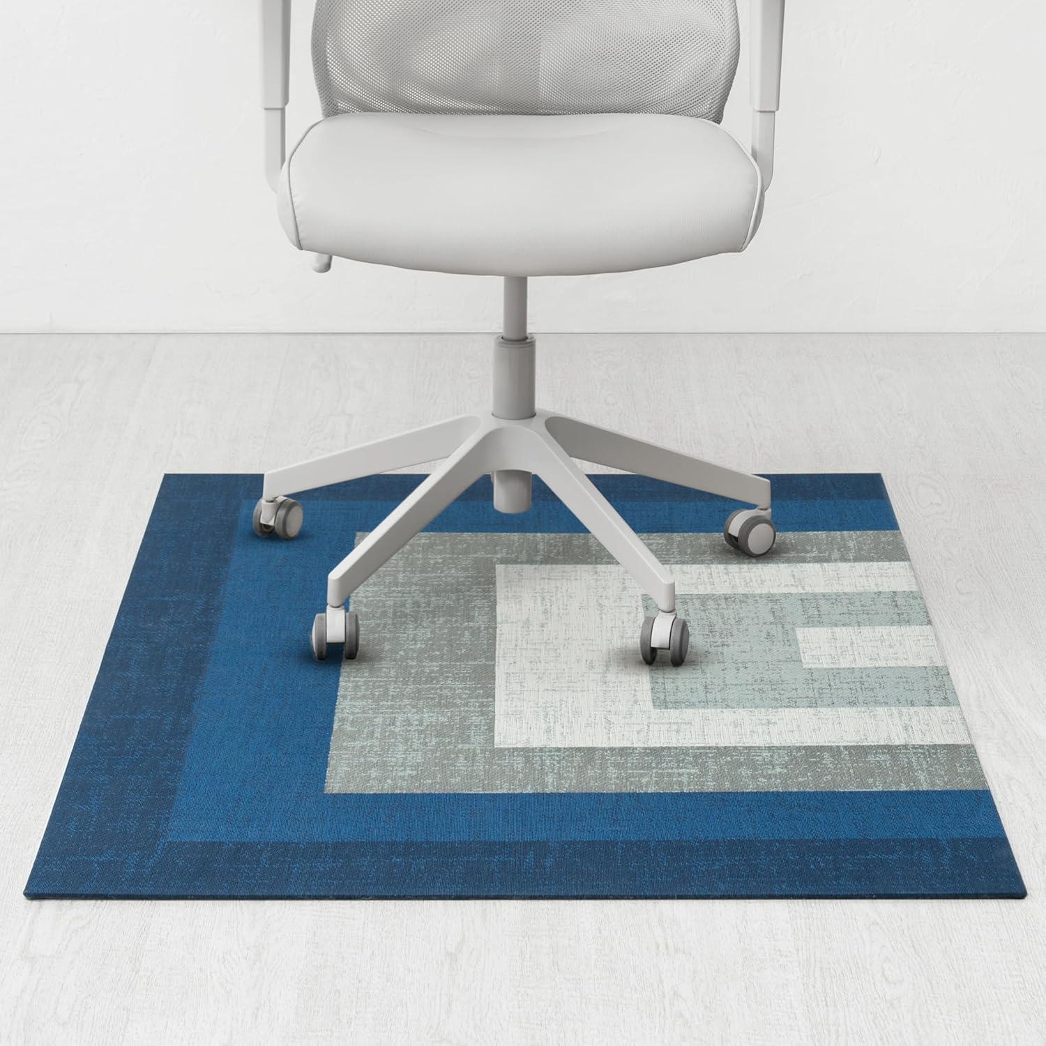 Anji Mountain Rug'd Office Chair Mat for Carpet & Hardwood Floor - Jacquard Woven Top, Anti-Slip Backing, Low Pile, Floor Protector Desk Chair Mat, Office Rugs for Rolling Chairs (40 x 54)