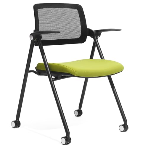 FYLICA Stackable & Foldable Office Chair (Green)