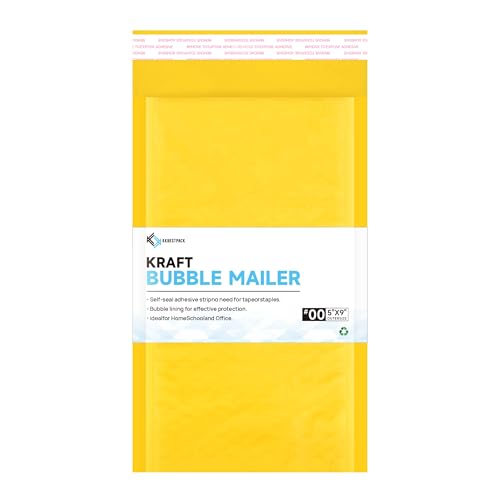 Kkbestpack 5x10 Kraft Bubble Mailers