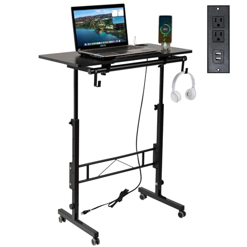 SIDUCAL Standing Desk Height Adjustable (Black)