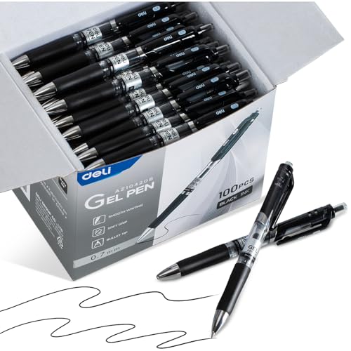 deli 100 Pcs Retractable Gel Pens