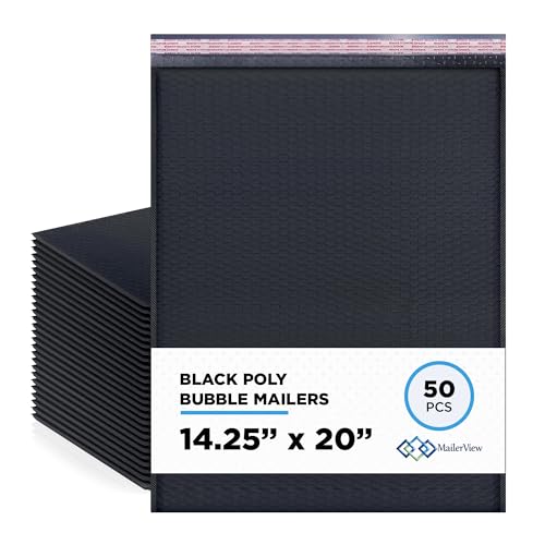 Black Extra Large 14.25x20 Mailers