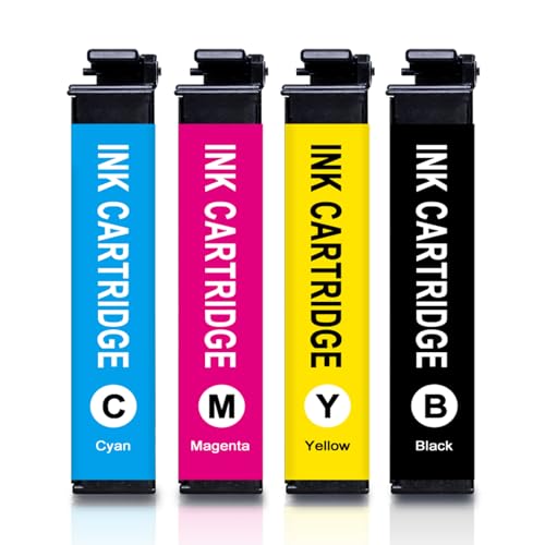 822XL Ink Cartridges Remanufactured Replacement for Epson 822XL Ink Cartridges 822 XL for Epson WF-3820 Printer WF-4820 WF-4830 WF-4833 WF-3823 Printer 5 Pack 822XL