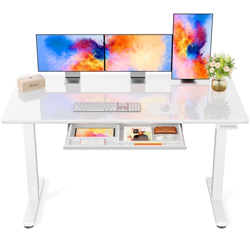 Marsail Glass Standing Desk