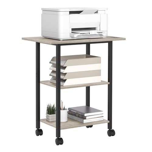 Lerliuo 3-Tier Printer Stand (Oak)