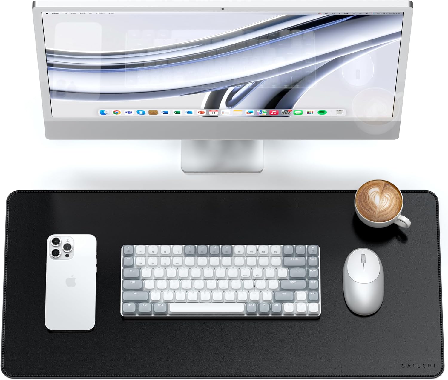Satechi Vegan Leather Desk Mat (Black)