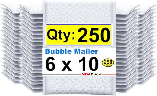 iMBAPrice 6x10 250-Pack White
