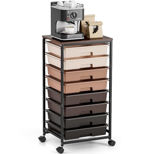 TOOLF 8-Drawer Rolling Cart