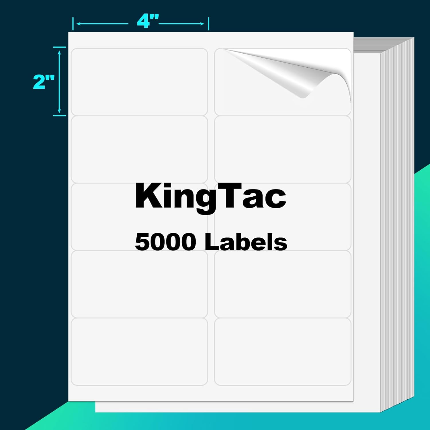 KingTac 2x4 Shipping Labels