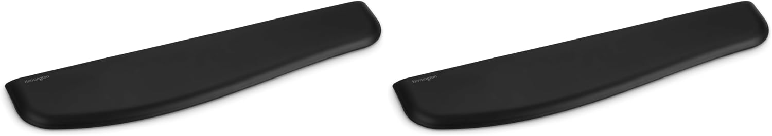 Kensington ErgoSoft Wrist Rest for Slim Keyboards, Black (K52800WW) (Pack of 2)