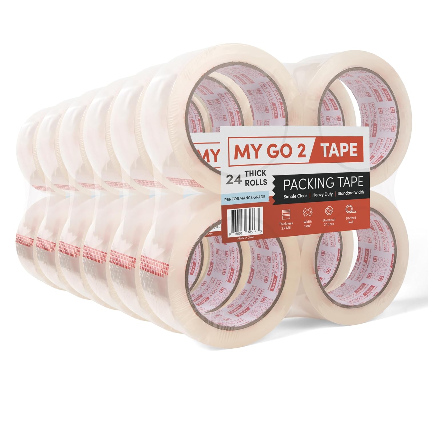 My Go 2 Heavy Duty Packing Tape (24 Pack)