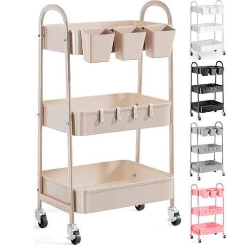 Recximi 3 Tier Khaki Cart