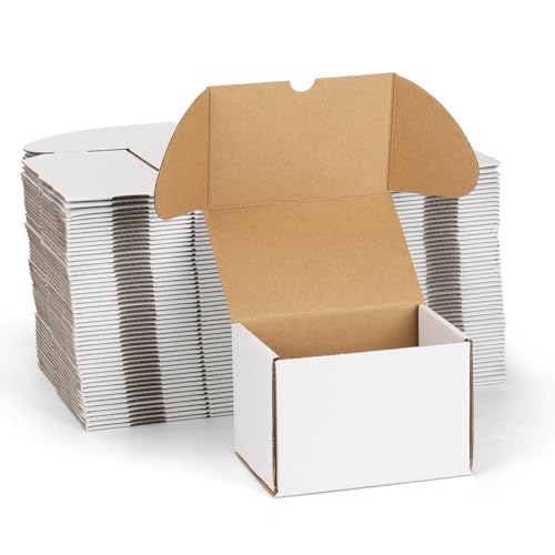 ZBEIVAN 6x4x4 White Shipping Boxes