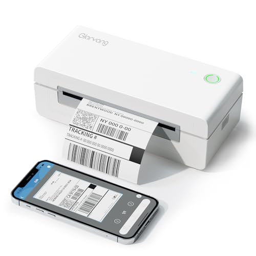 Gloryang Bluetooth Thermal Shipping Label Printer (White)