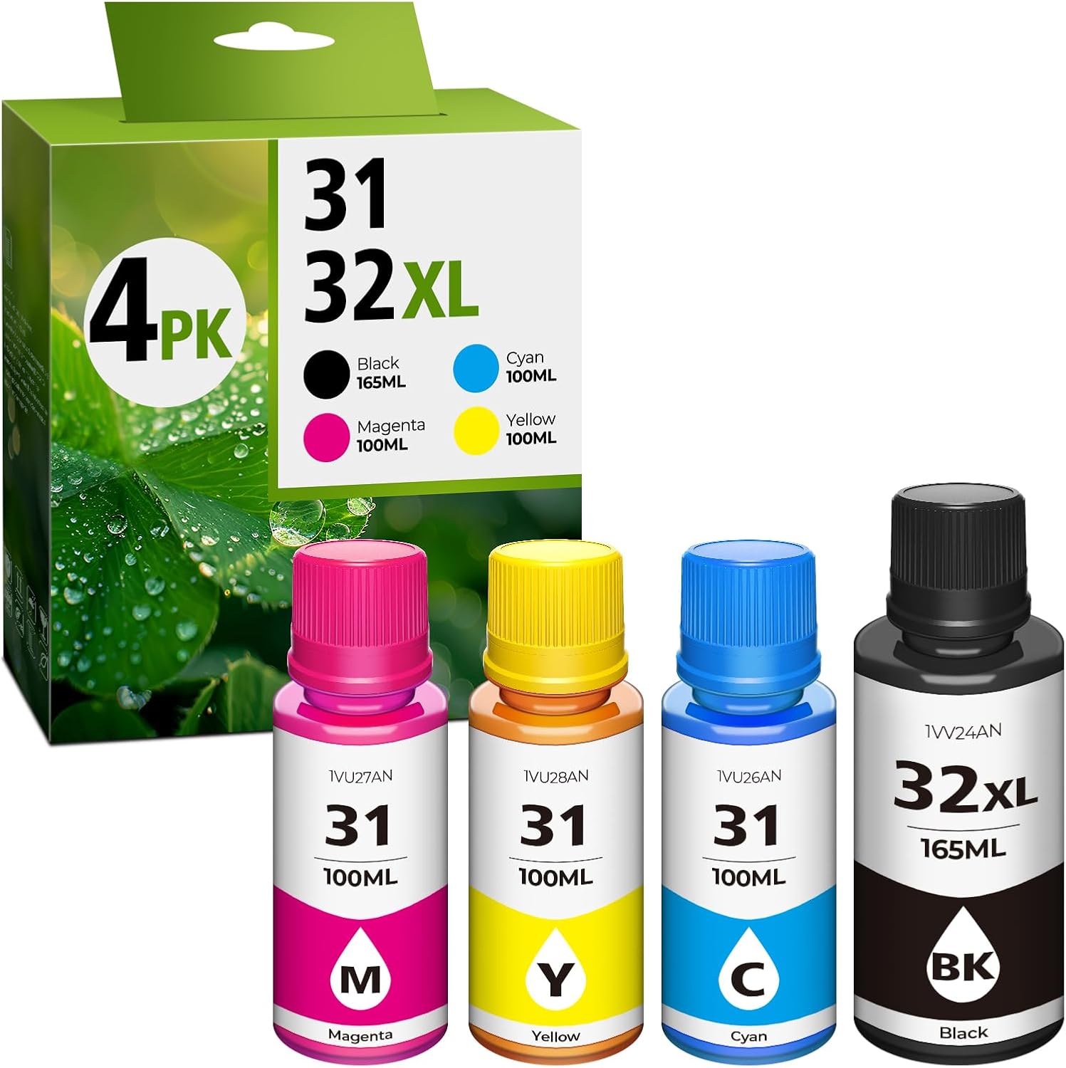 31 Ink 32XL Black Ink Bottle Set