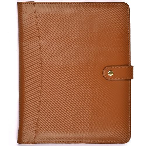 LEATHER VILLAGE Carbon Fiber Padfolio
