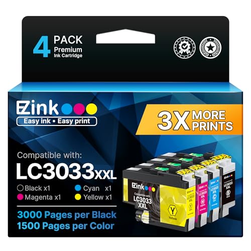 E-Z Ink LC3033XXL Replacement (4 Pack)