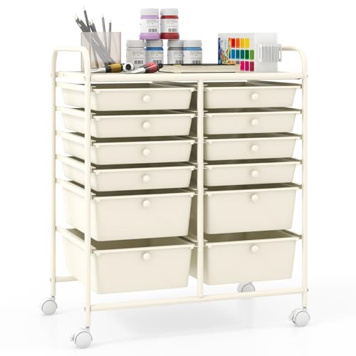 Giantex 12-Drawer Rolling Cart