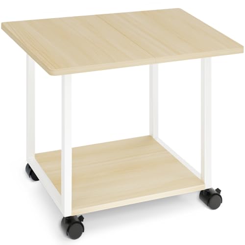 MARTY 22"x15.75" Large Under Desk Printer Stand (Maple)