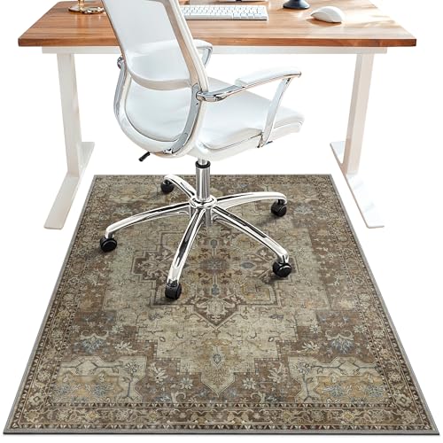 36"x48" Brown Office Chair Mat