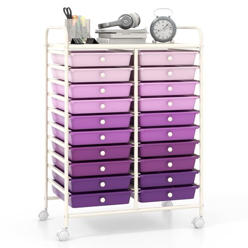 Giantex 20-Drawer Rolling Cart