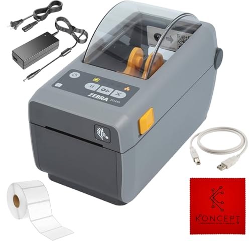 ZD410 Zebra USB Connectivity Thermal Label Printer Bundle