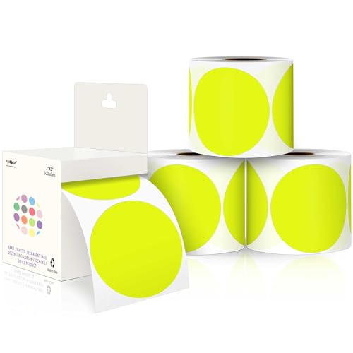 PARLAIM 3Color Coding Dot Stickers (Yellow)