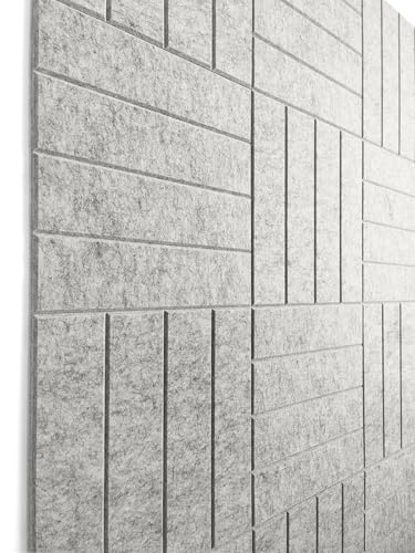 DECORITA Felt Bulletin Board Tiles (Gray Marble)
