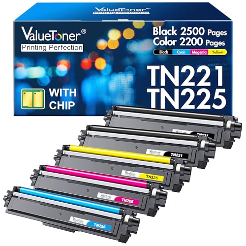 Valuetoner TN221/TN225 5-Pack