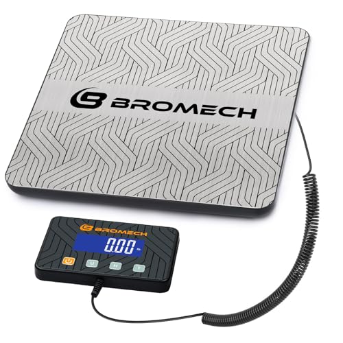 Postal Scales for Shipping Packages 440lb Heavy Duty Digital Mail Scale High Accuracy 0.35oz Postage Scale W/Separate Display, Type-C Charging for Small Business, Warehouse, Luggage, Home, Pet