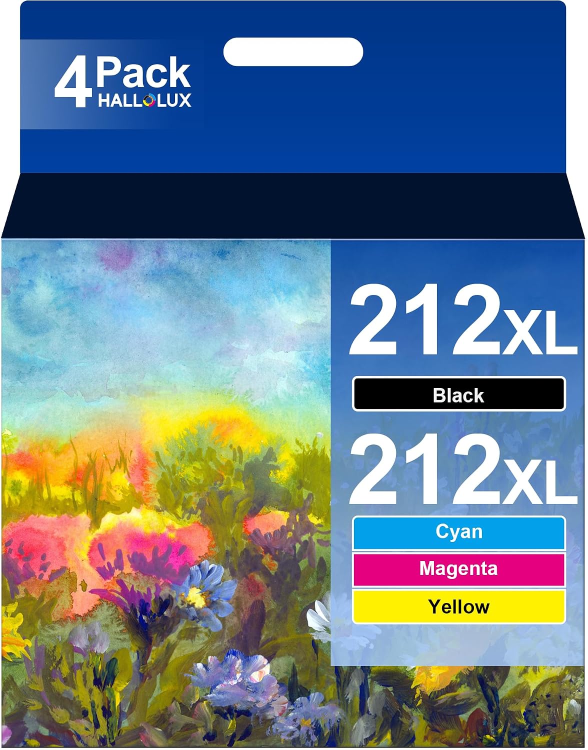 Remanufactured 212XL Ink Cartridge High Capacity 4-Pack by HALLOLUX