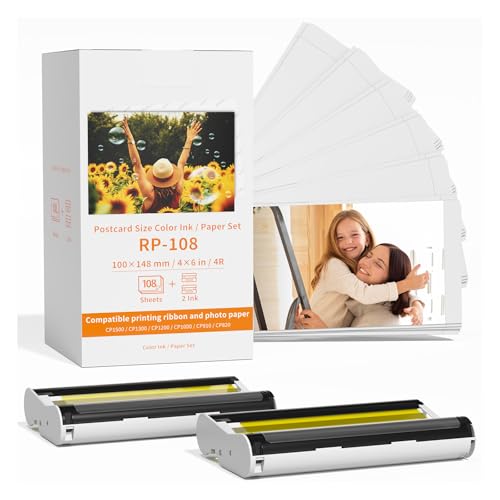 RP-108 Compatible Canon Selphy Ink & Paper