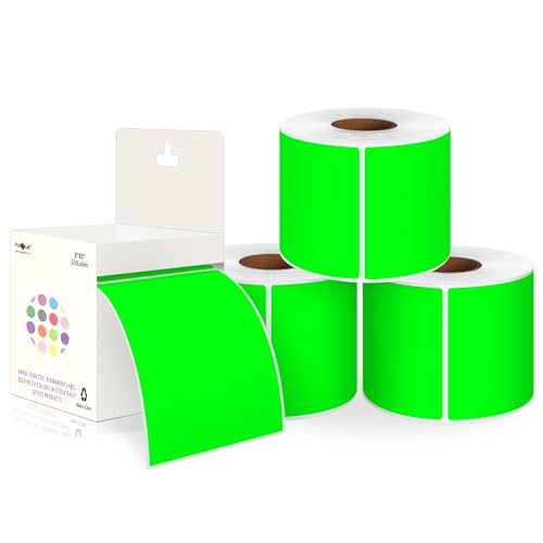 PARLAIM 3 X 5 Inch 4Rolls (Fluorescent Green)