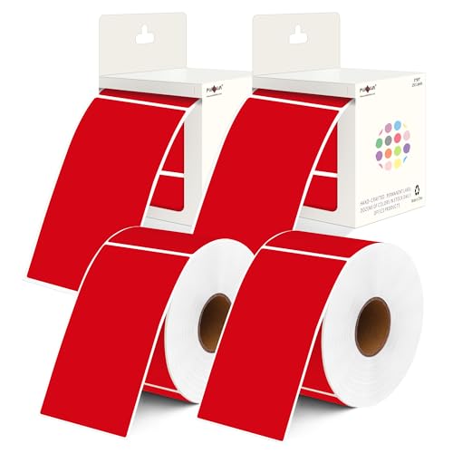 PARLAIM 3x5 Rectangle Red Labels