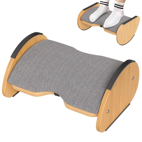 Amazer Bamboo Under Desk Footrest