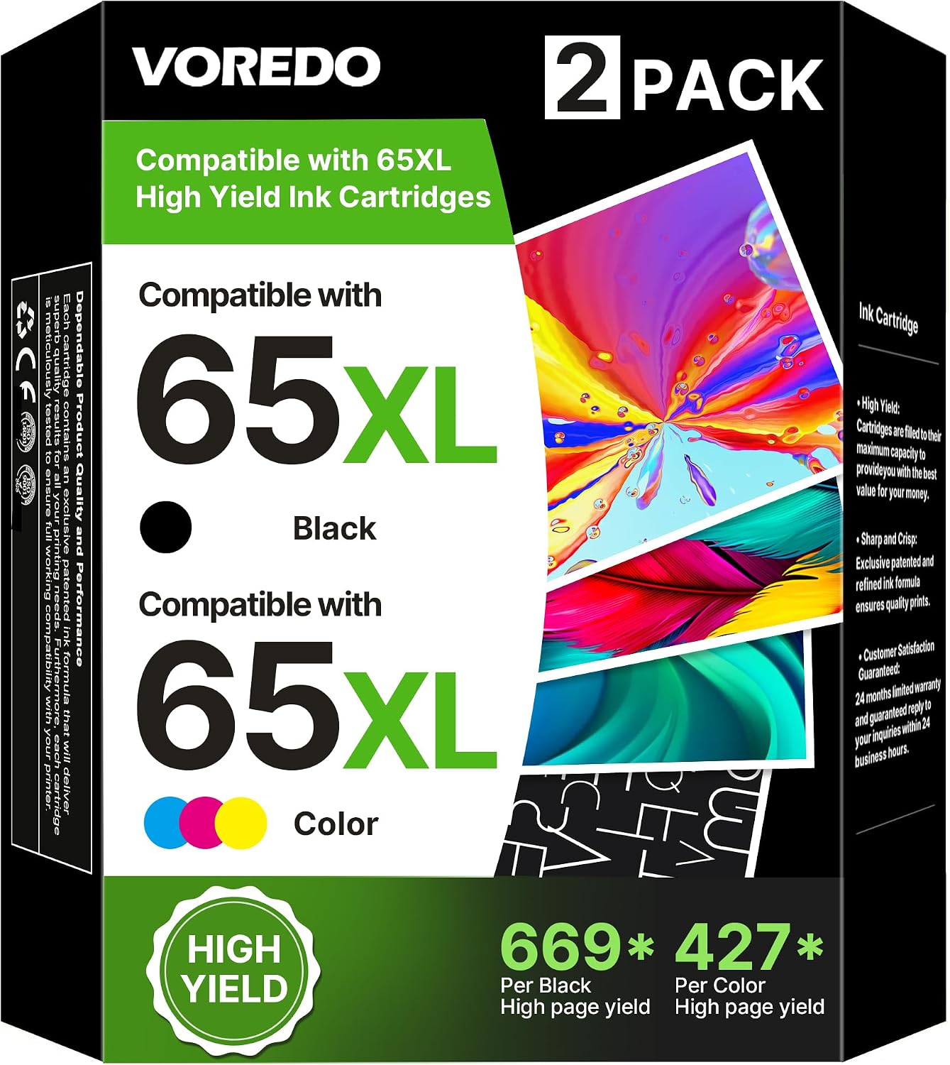 VOREDO 65XL Black/Color Combo