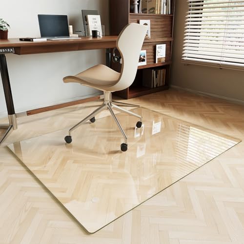 Koonmi Tempered Glass Chair Mat