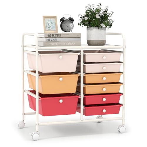 LDAILY 9-Drawer Rolling Cart
