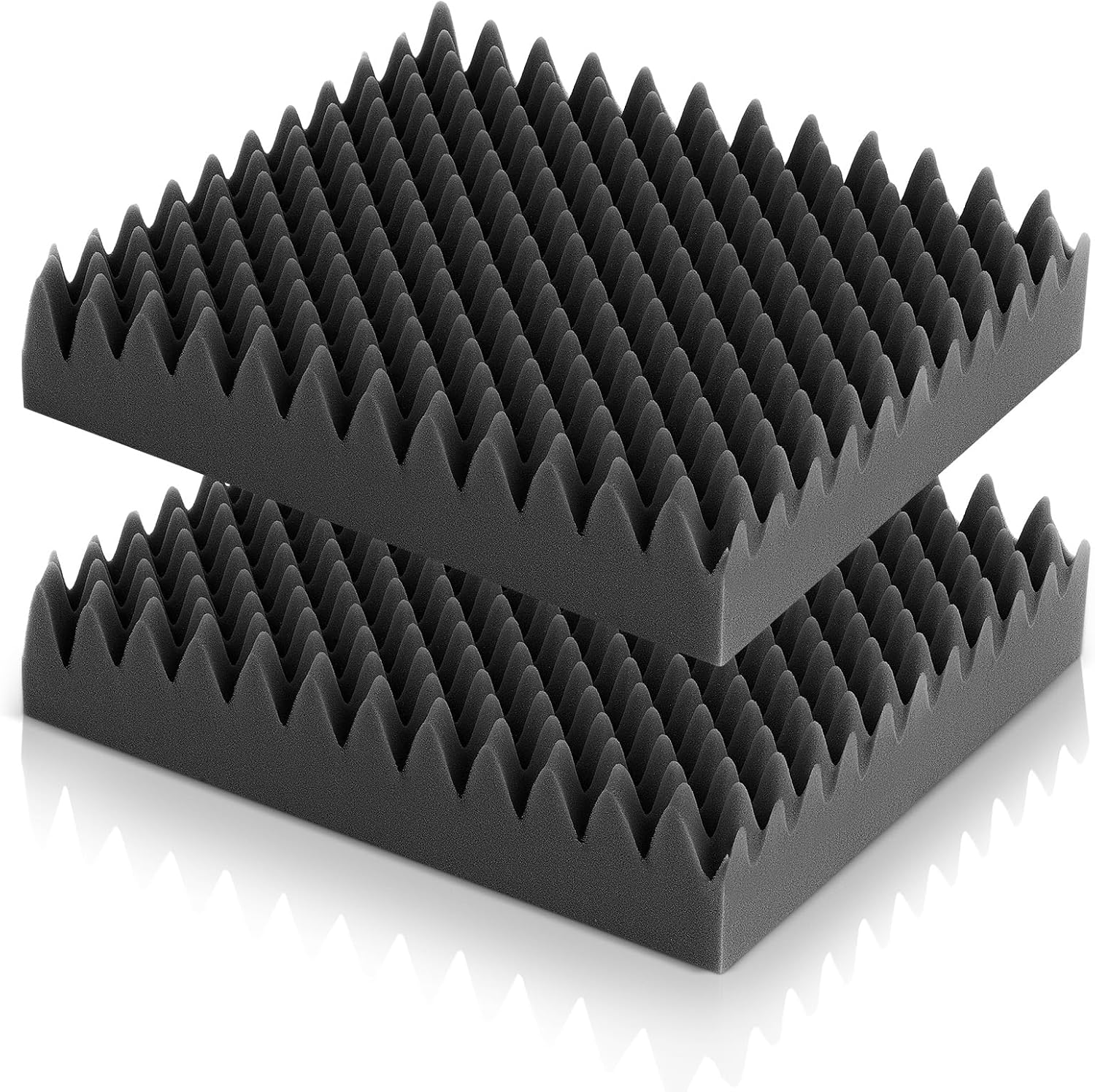 Geiserailie 2 Pcs Egg Foam Pad Egg Chair Cushion to Relieve Back Foam Seat Cushion Chair Accessories Pad for Office Recliner Wheelchair Home Car (Dark Gray)