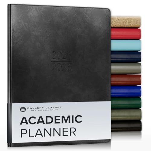 Gallery Leather Academic Planner (Black)
